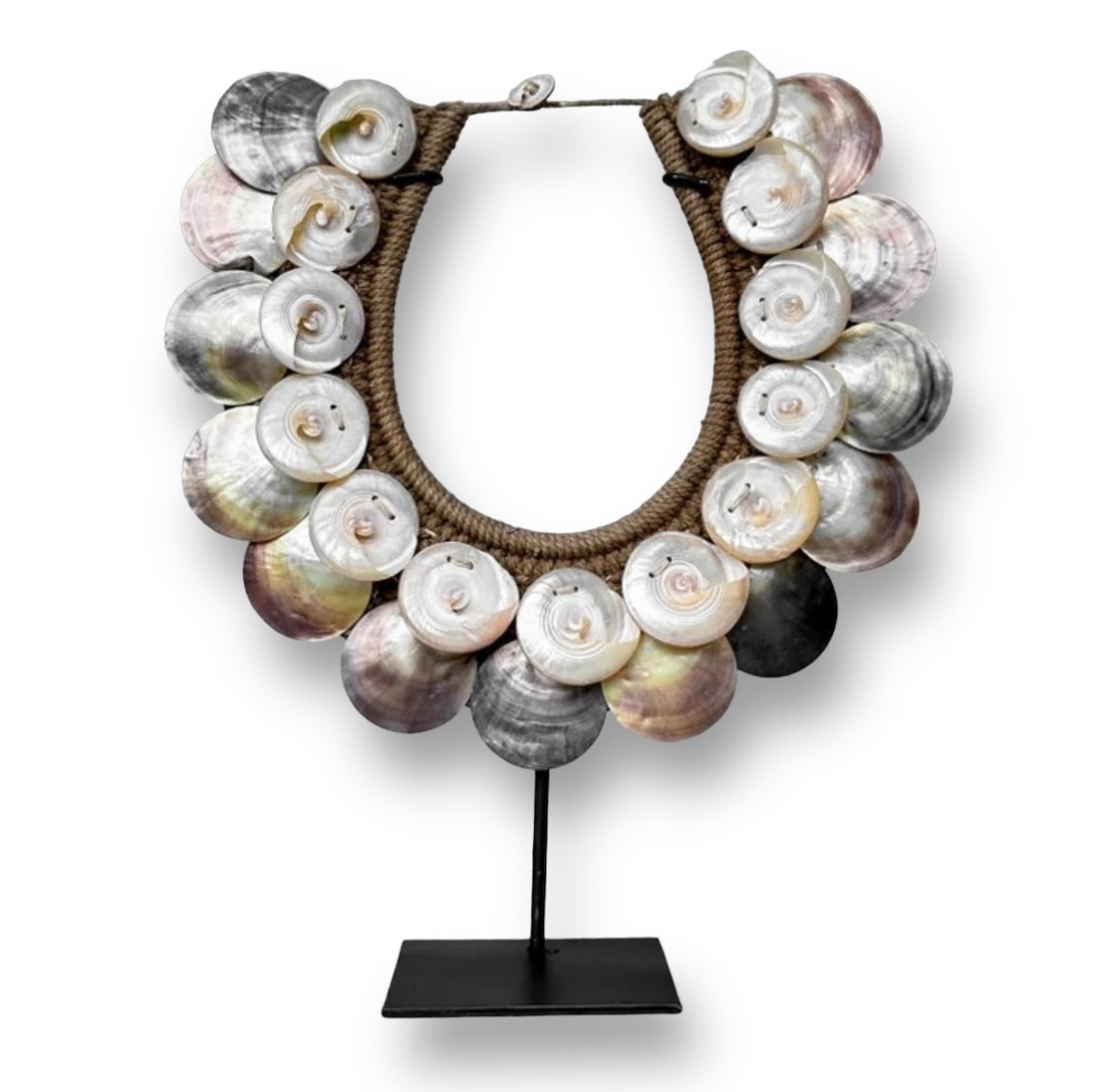 Iriserende schelpen ornament