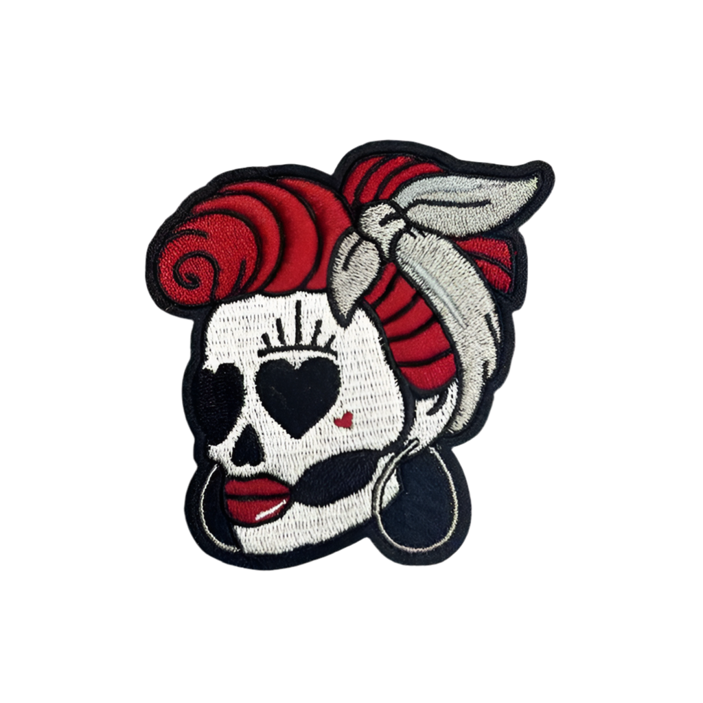 “Skull Poulette” Red Patch