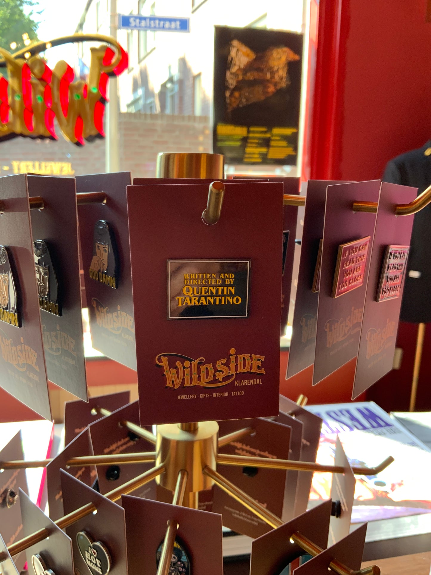 Quentin Tarantino spiegel Pin