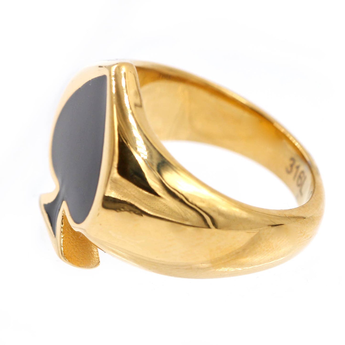 Gouden Ace of Spades Ring