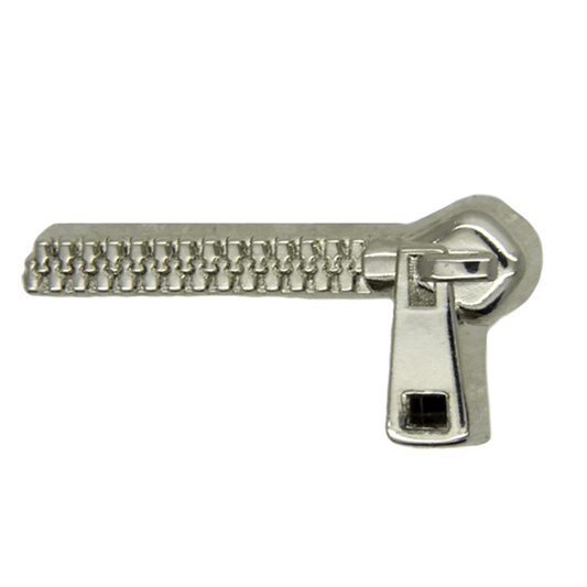 Zipper pin silver
