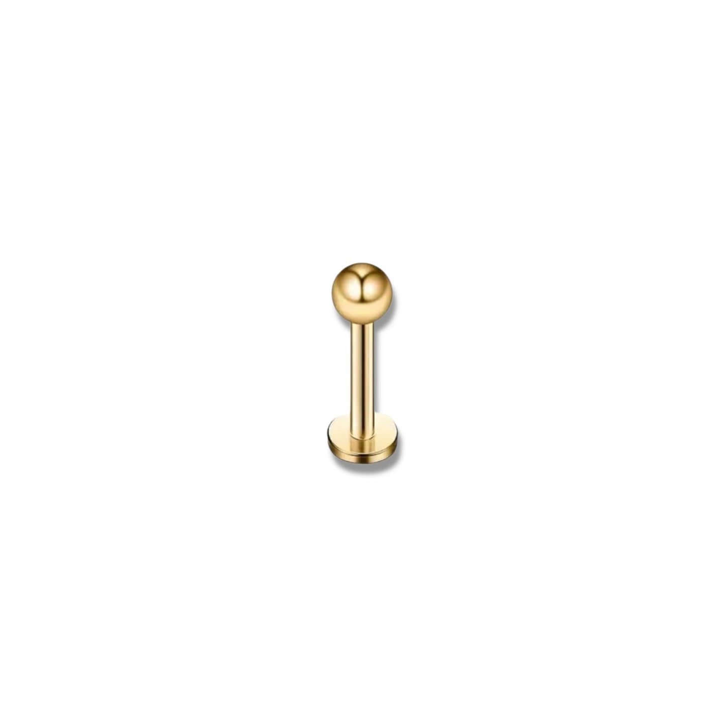 Gouden labret Piercing