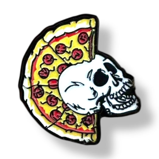 Pizza Skull Pin
