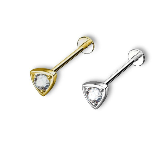 Crystal Labret Piercing