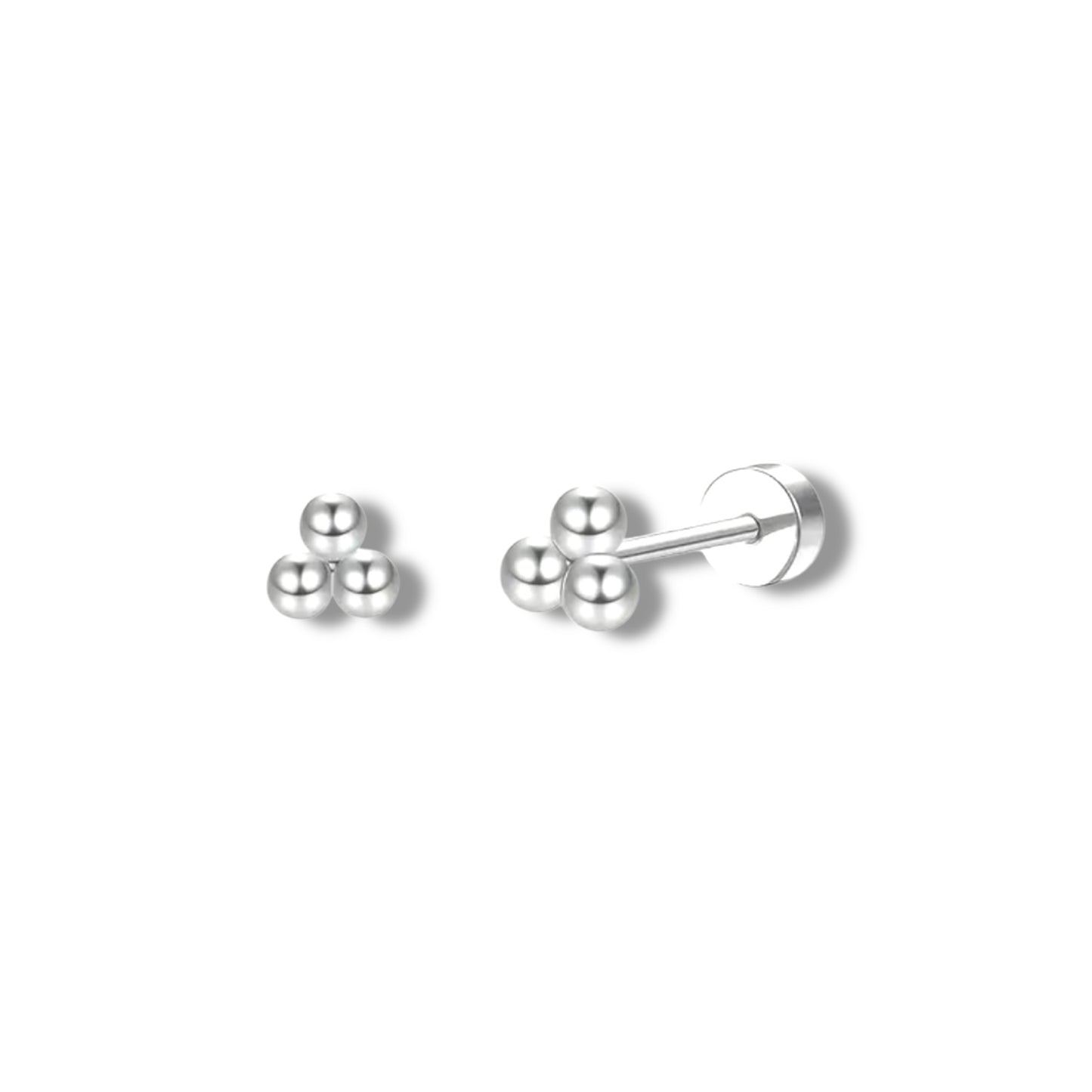 Zilveren labret Piercing