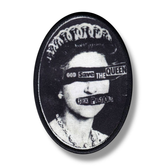 Vintage Sex Pistols Patch - "God Save The Queen" Single Cover Art