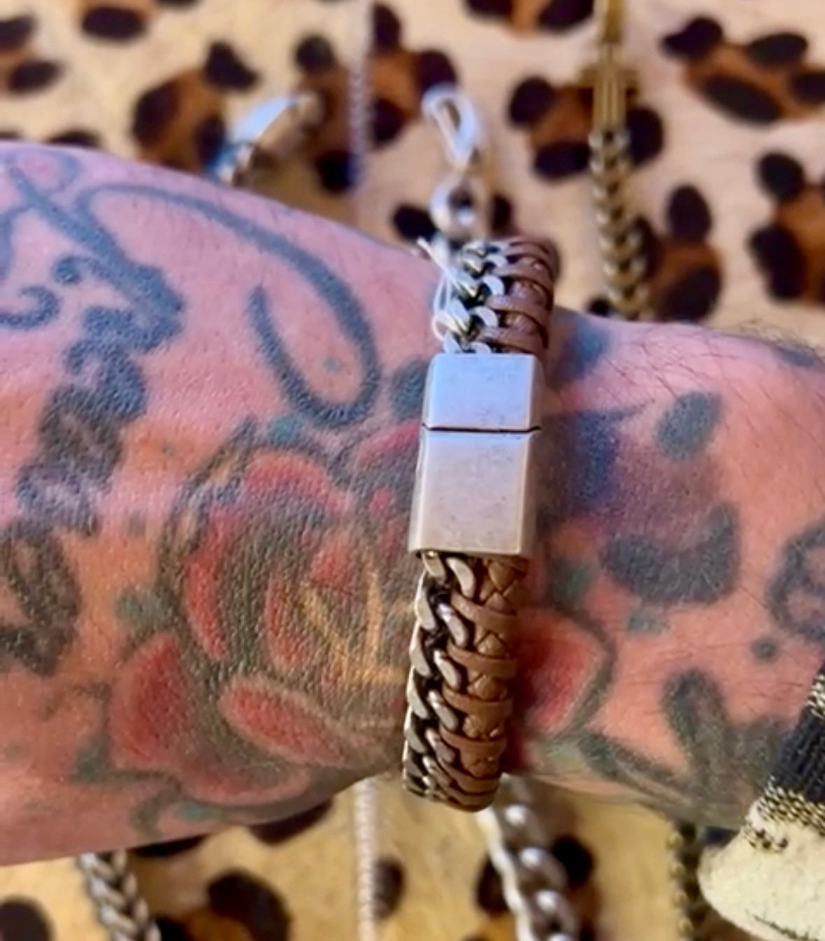 Bruinen Leren Armband