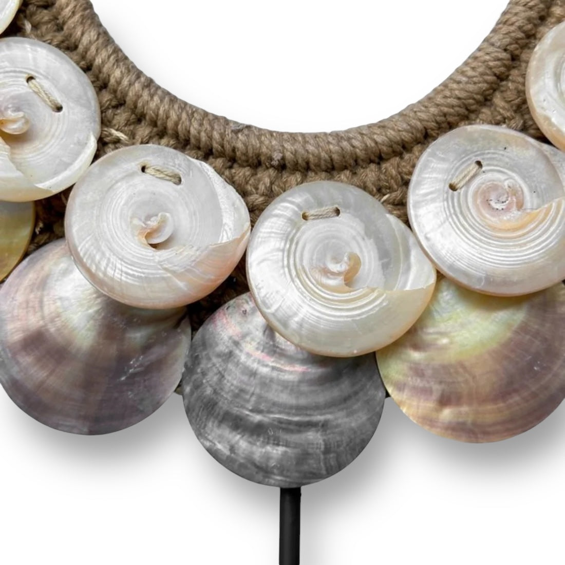Iriserende schelpen ornament