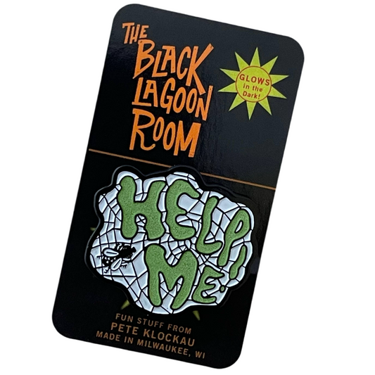 HELP ME! 2” Fly Monster Glow-in-the-Dark Soft Enamel Pin