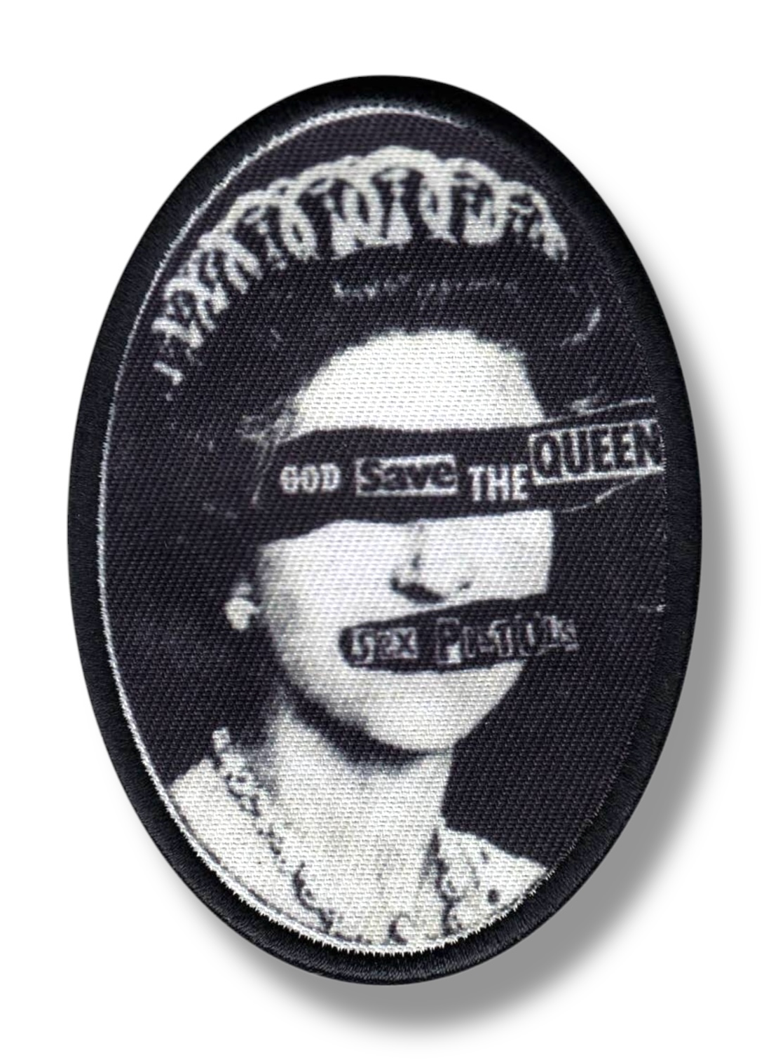 Vintage Sex Pistols Patch - "God Save The Queen" Single Cover Art