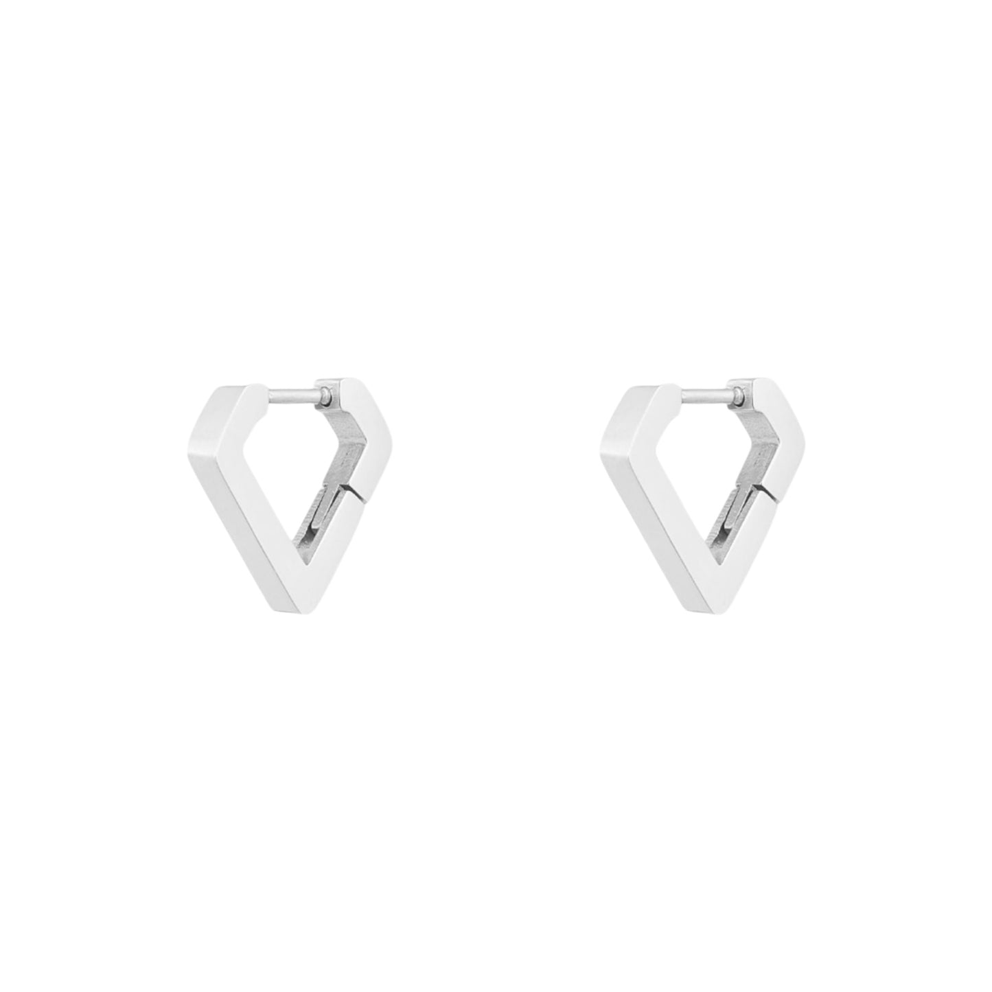 Diamand Oorbellen Zilver