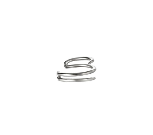 Ear cuff zilver spiraal