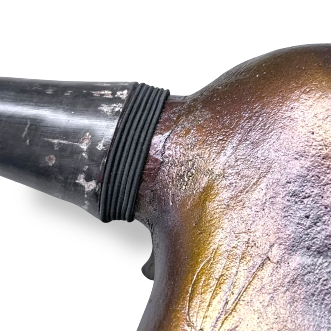 Stieren schedel metallic bruin