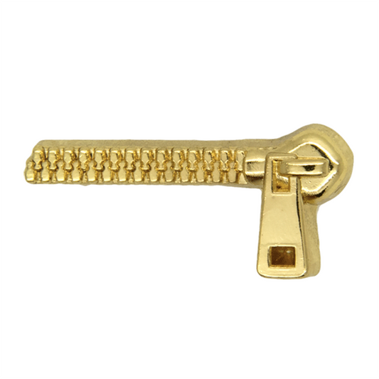 Zipper pin gold