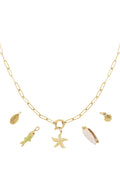 14K Gold Plated Starfish Shell Pendant Necklace