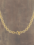 WILDSIDE gold stainless steel chunky chain necklace with toggle clasp