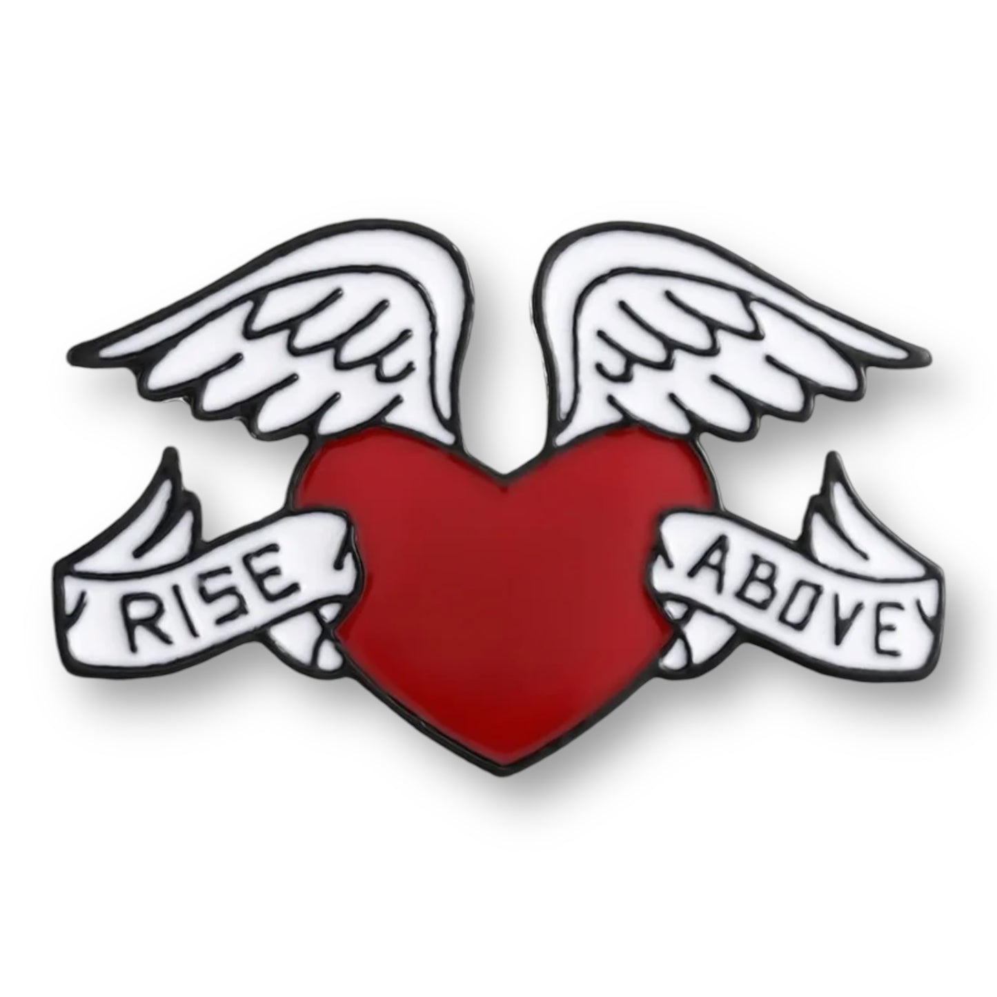 Rise Above Heart Pin