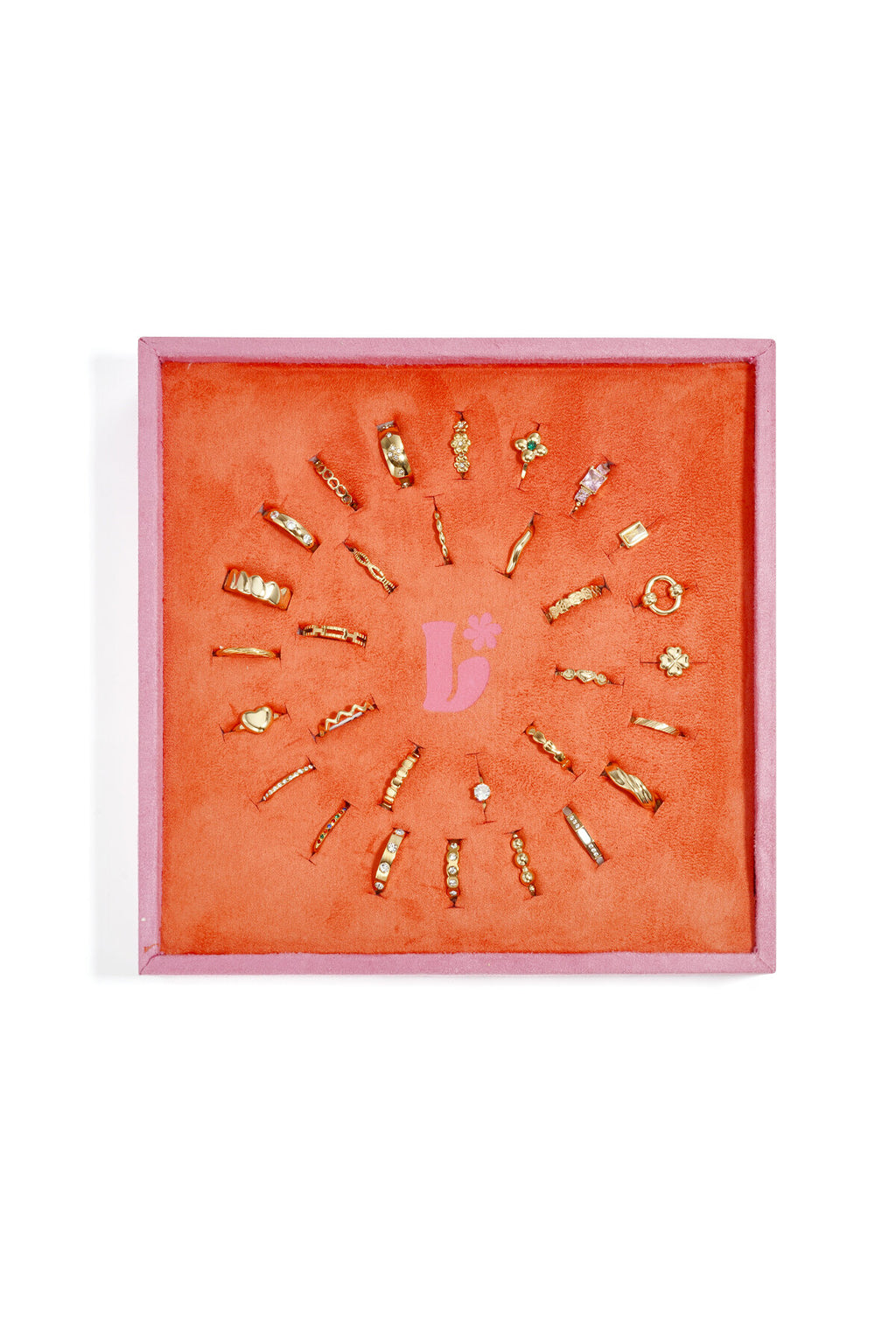 Elegant Gold Ring Display Set for Daily Wear