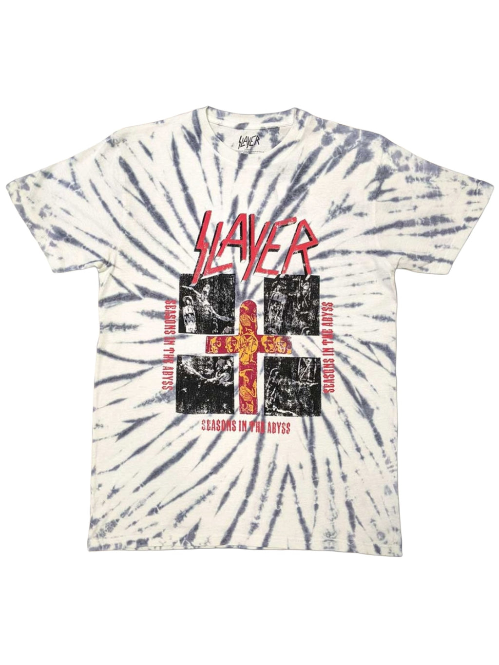 Slayer Unisex T-Shirt: Quad Seasons (White) (Wash Collection)