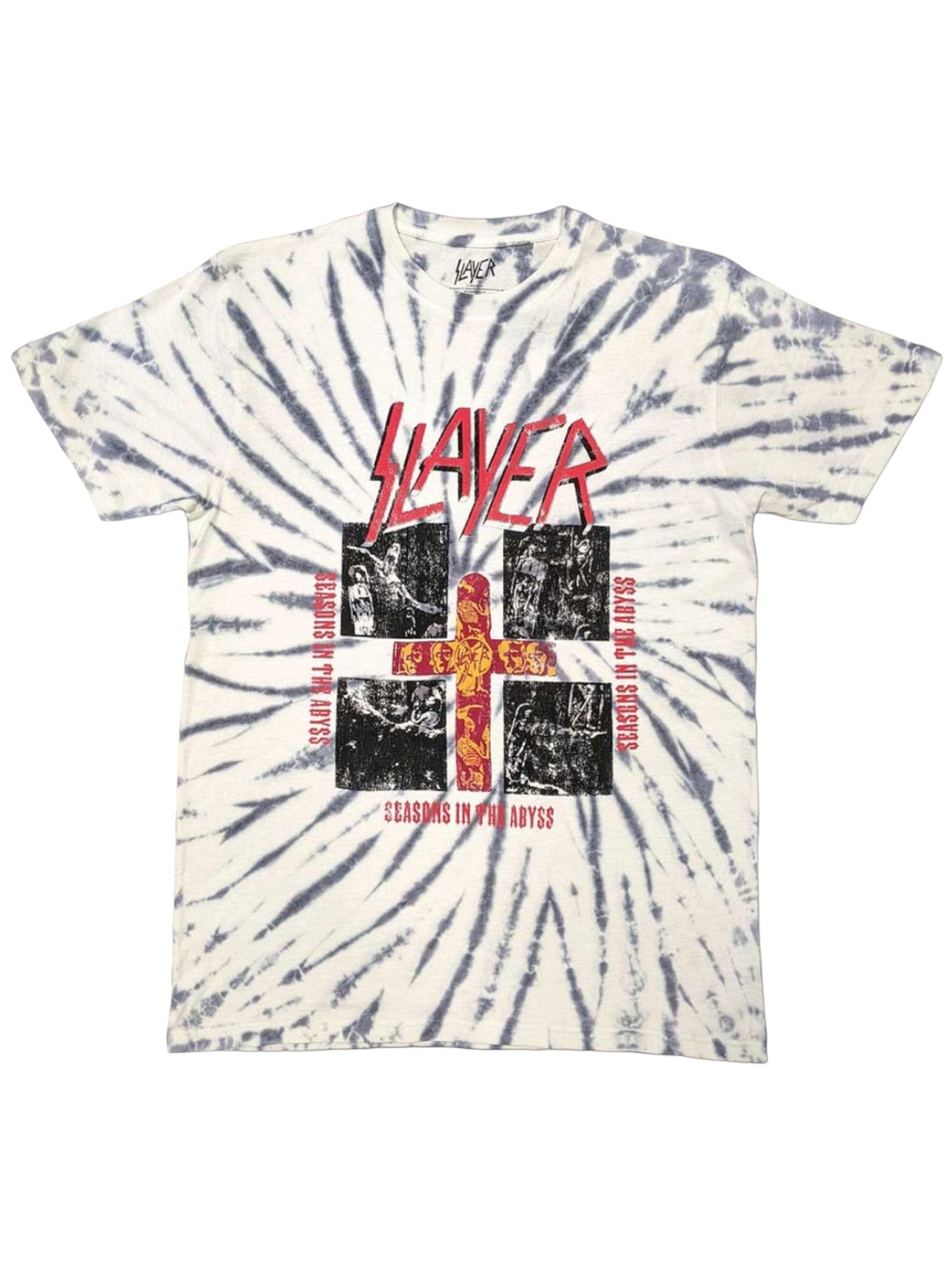 Slayer Unisex T-Shirt: Quad Seasons (White) (Wash Collection)