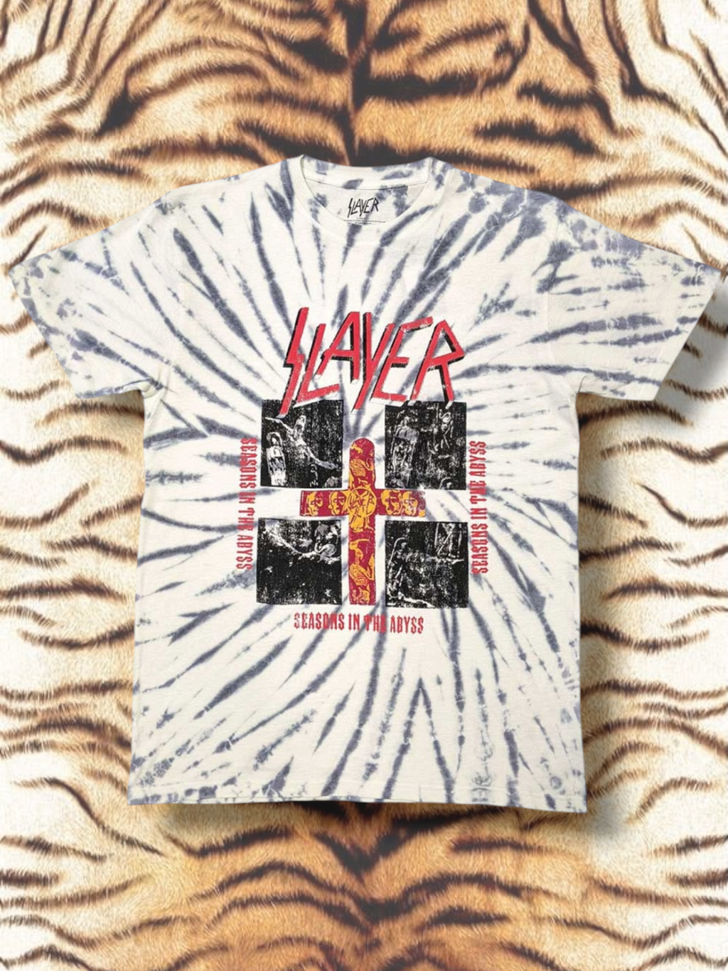 Slayer Unisex T-Shirt: Quad Seasons (White) (Wash Collection)