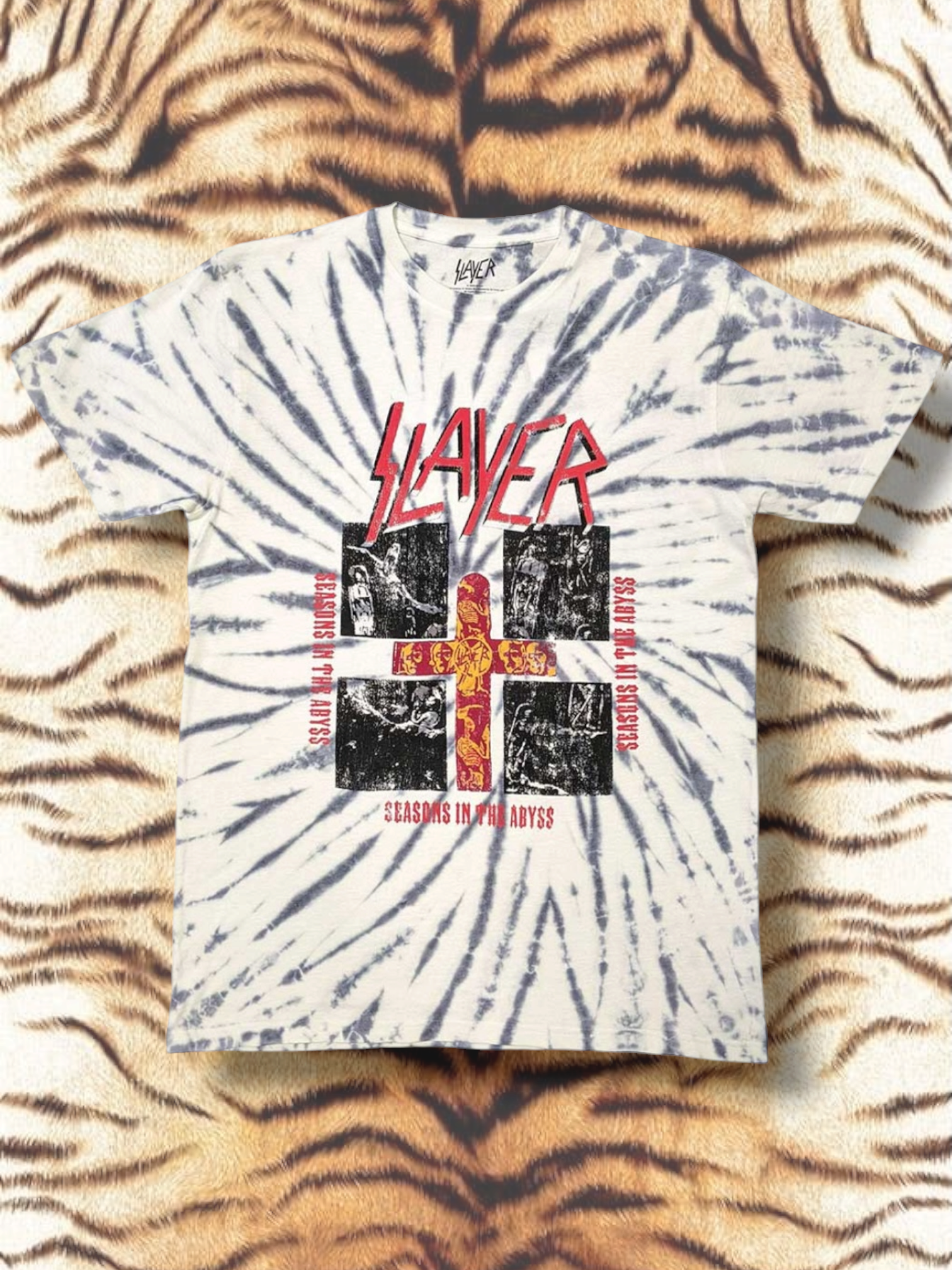 Slayer Unisex T-Shirt: Quad Seasons (White) (Wash Collection)