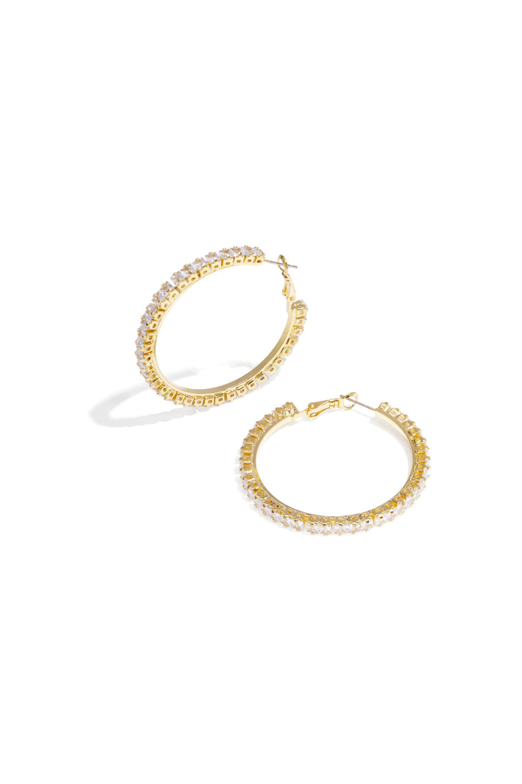 Elegant Zircon Party Earrings, Luxurious Silver & Gold