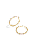 Elegant Zircon Party Earrings, Luxurious Silver & Gold