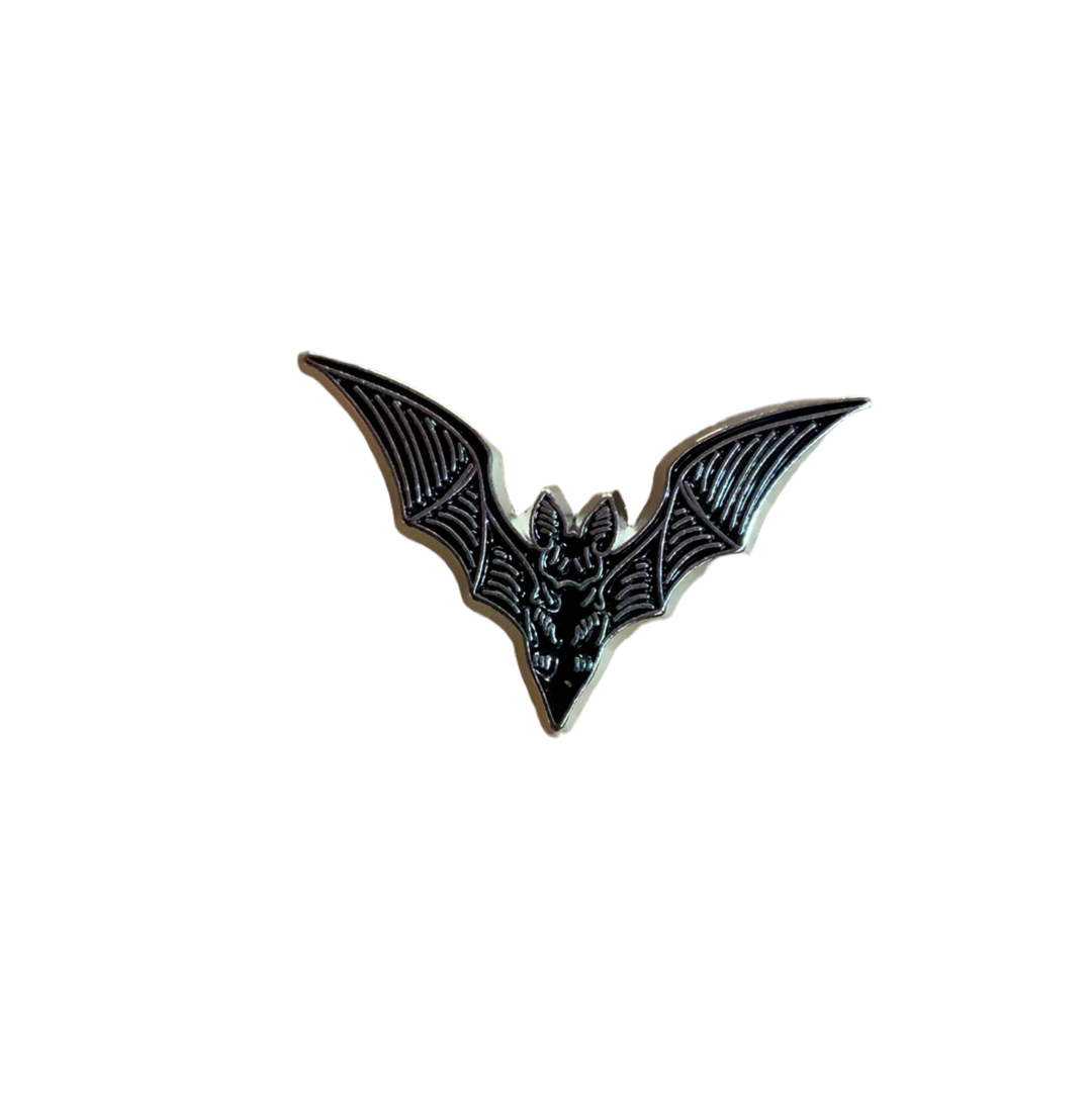 Silver bat pin