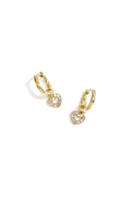 Chic Heart-Shaped Rhinestone Drop Earrings for Spring