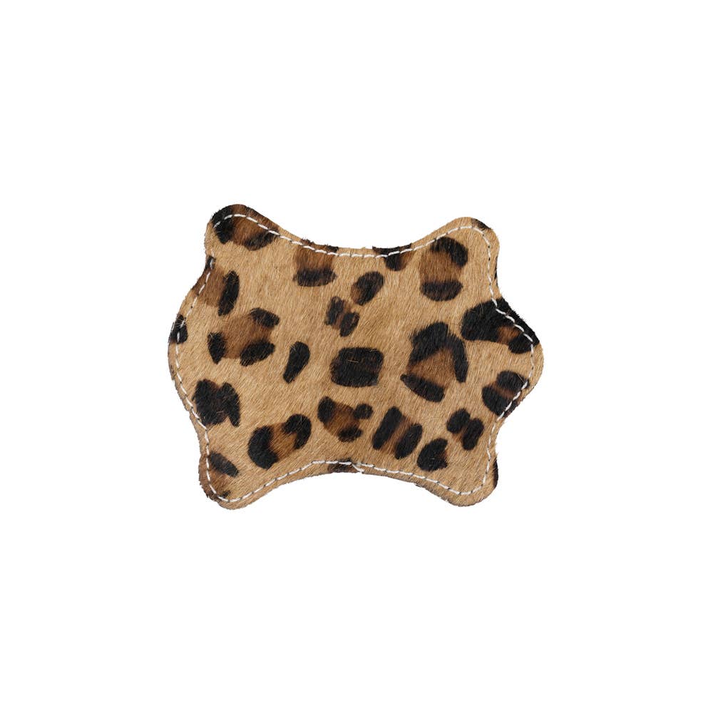 Cowhide Leopard coaster