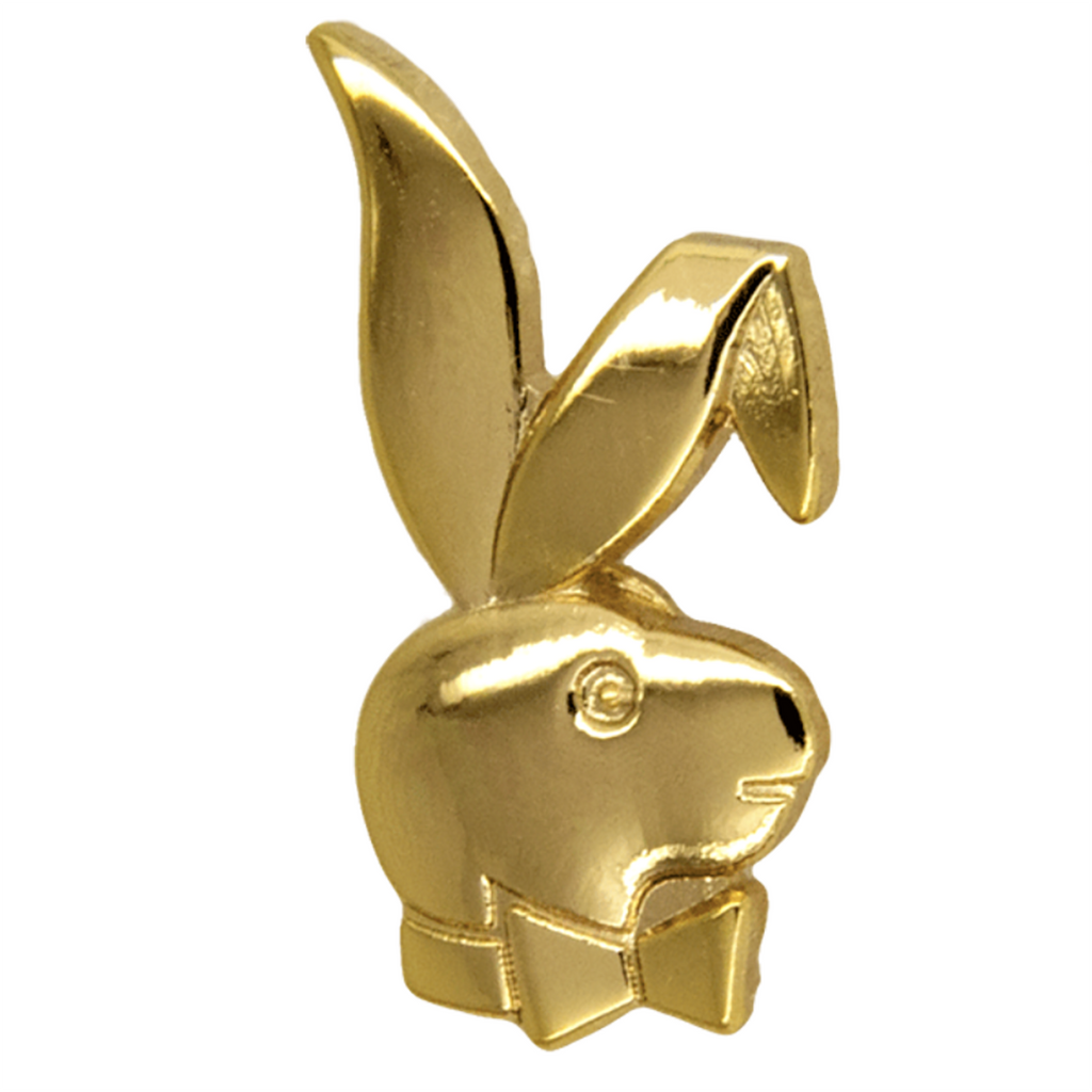 Alfiler conejita Playboy dorado