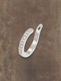 Zilveren Ear cuff met steentjes