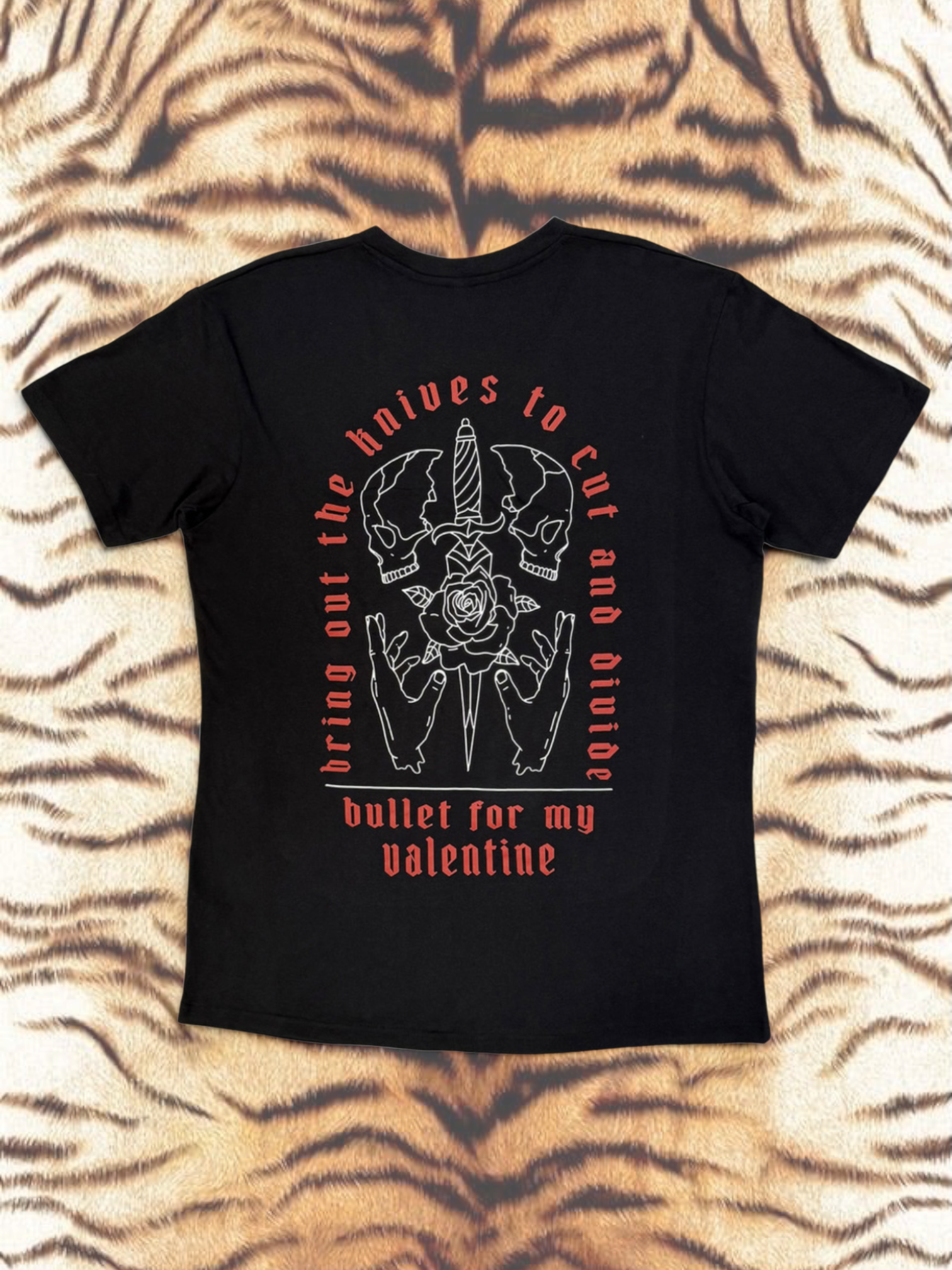 Bullet For My Valentine Premium Carbon T‑Shirt – Bring Out The Knives (100% Combed Cotton, Premium Soft‑Touch Finish)