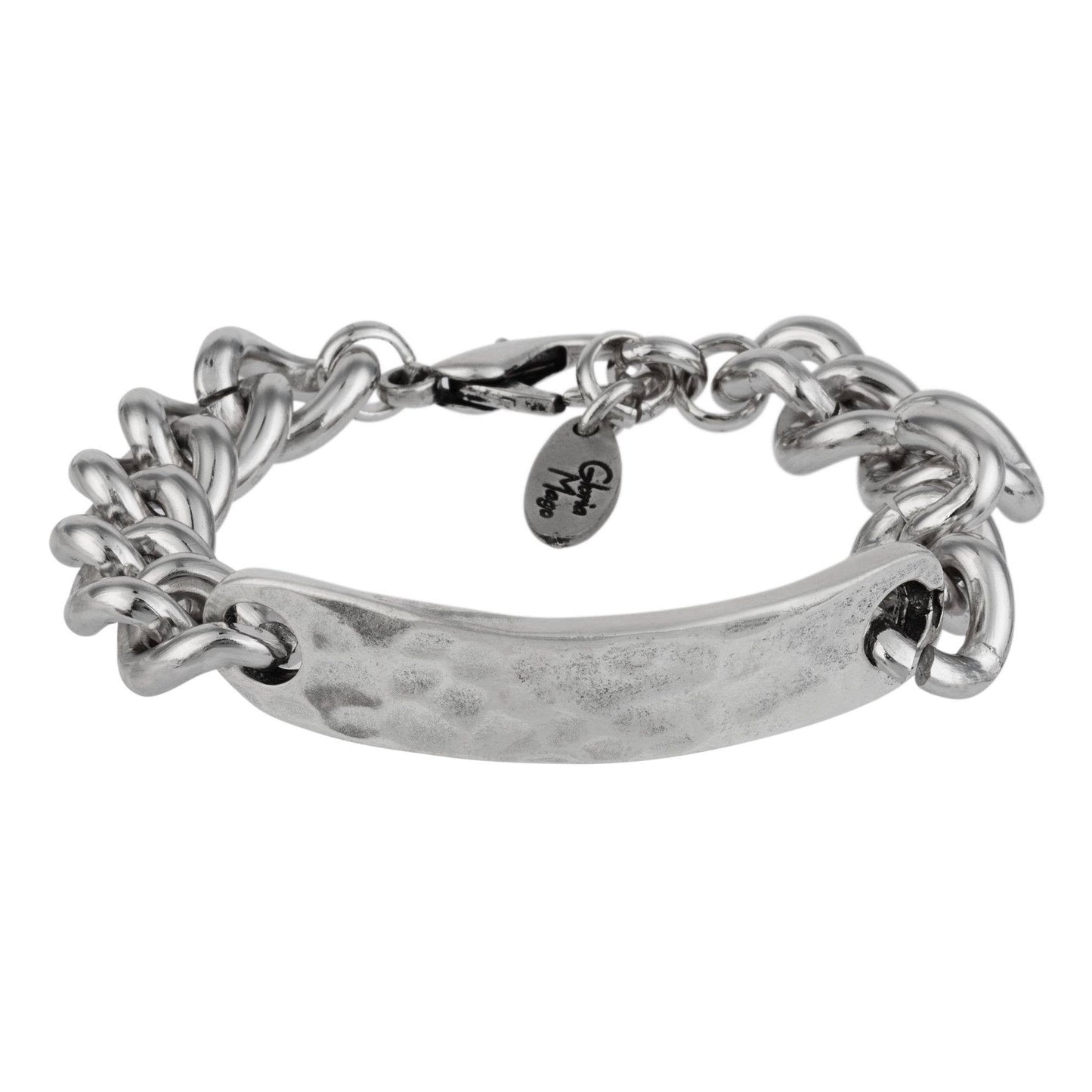 Pulsera de eslabones bañada en plata