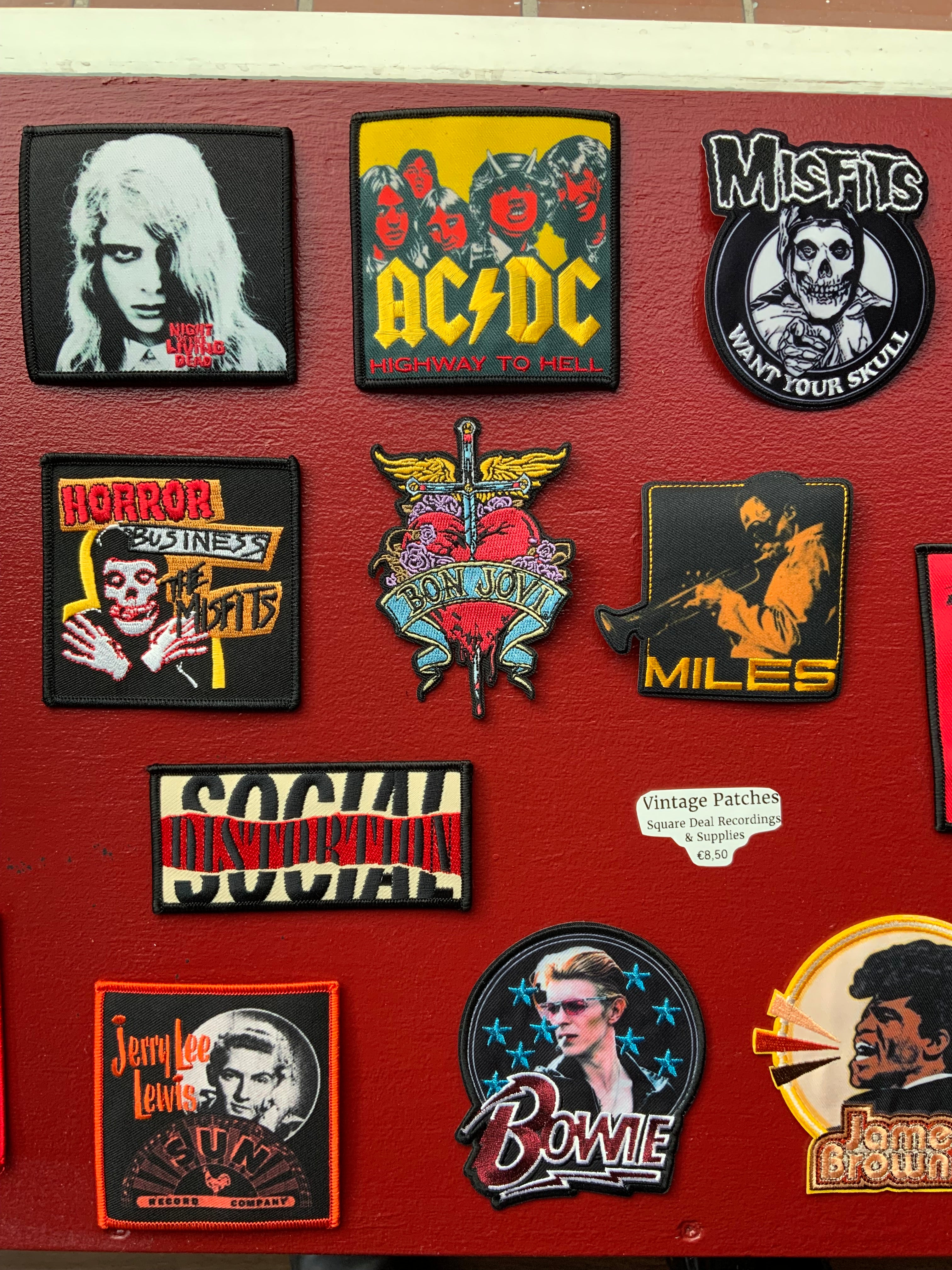 Vintage The Misfits Patch - "Horror Business" Cover Art