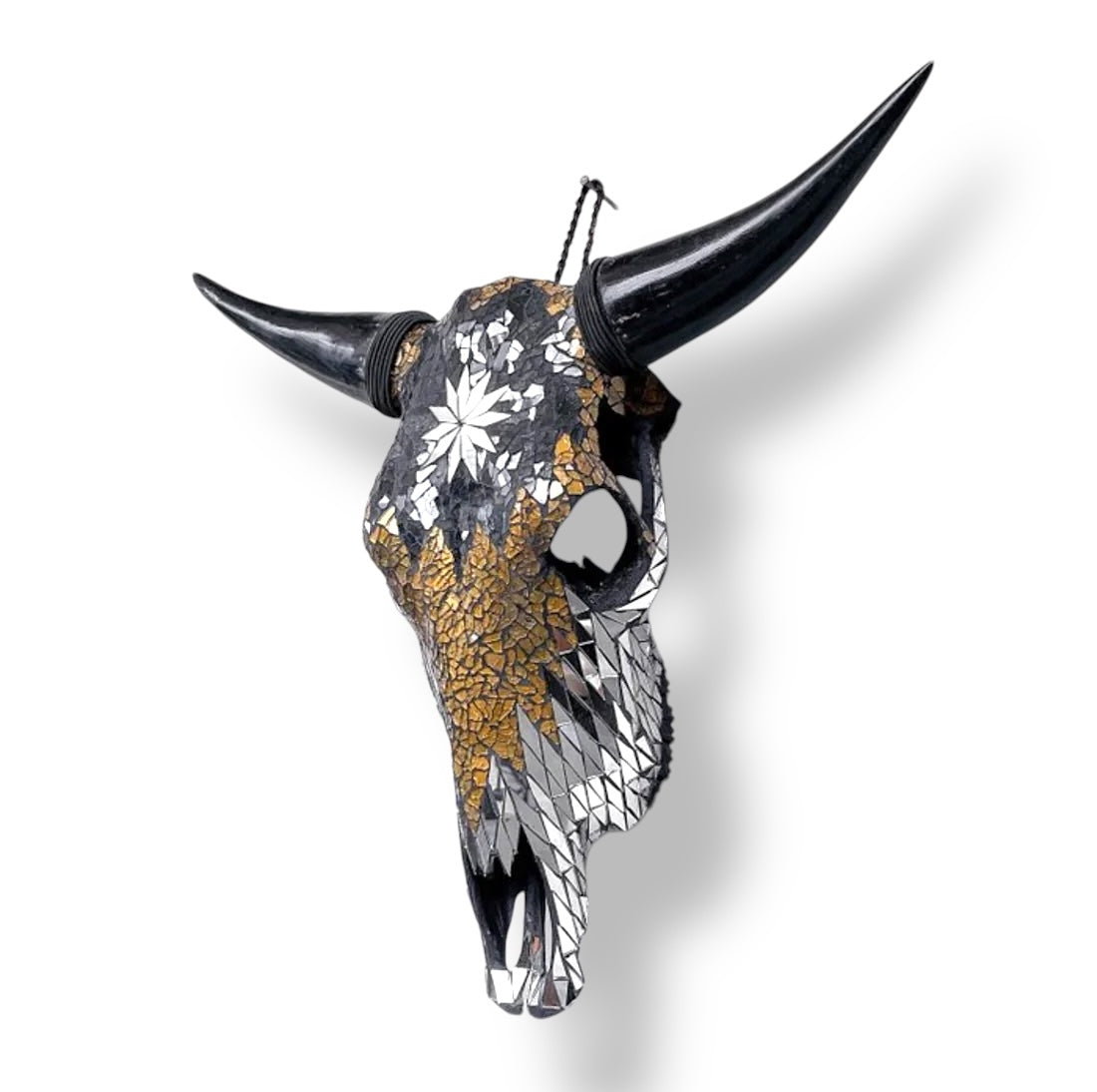 Bull Skull - Glass/Mirror Mosaic