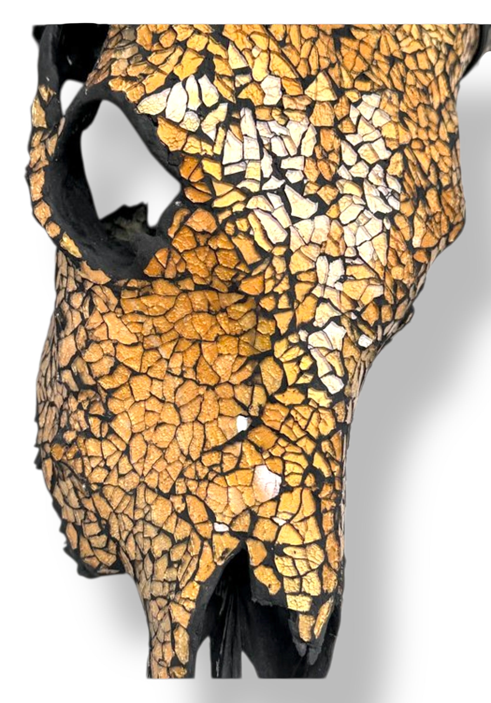 Koeien schedel - Gouden Glas Mozaïek