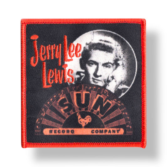 Vintage Jerry Lee Lewis Patch - Headshot With Sun Records Logo