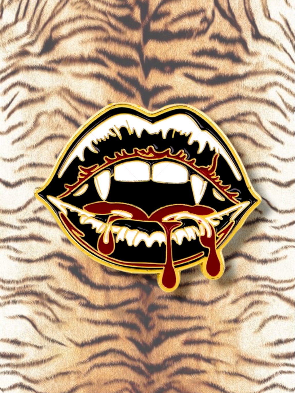 Vampire Lips Pin
