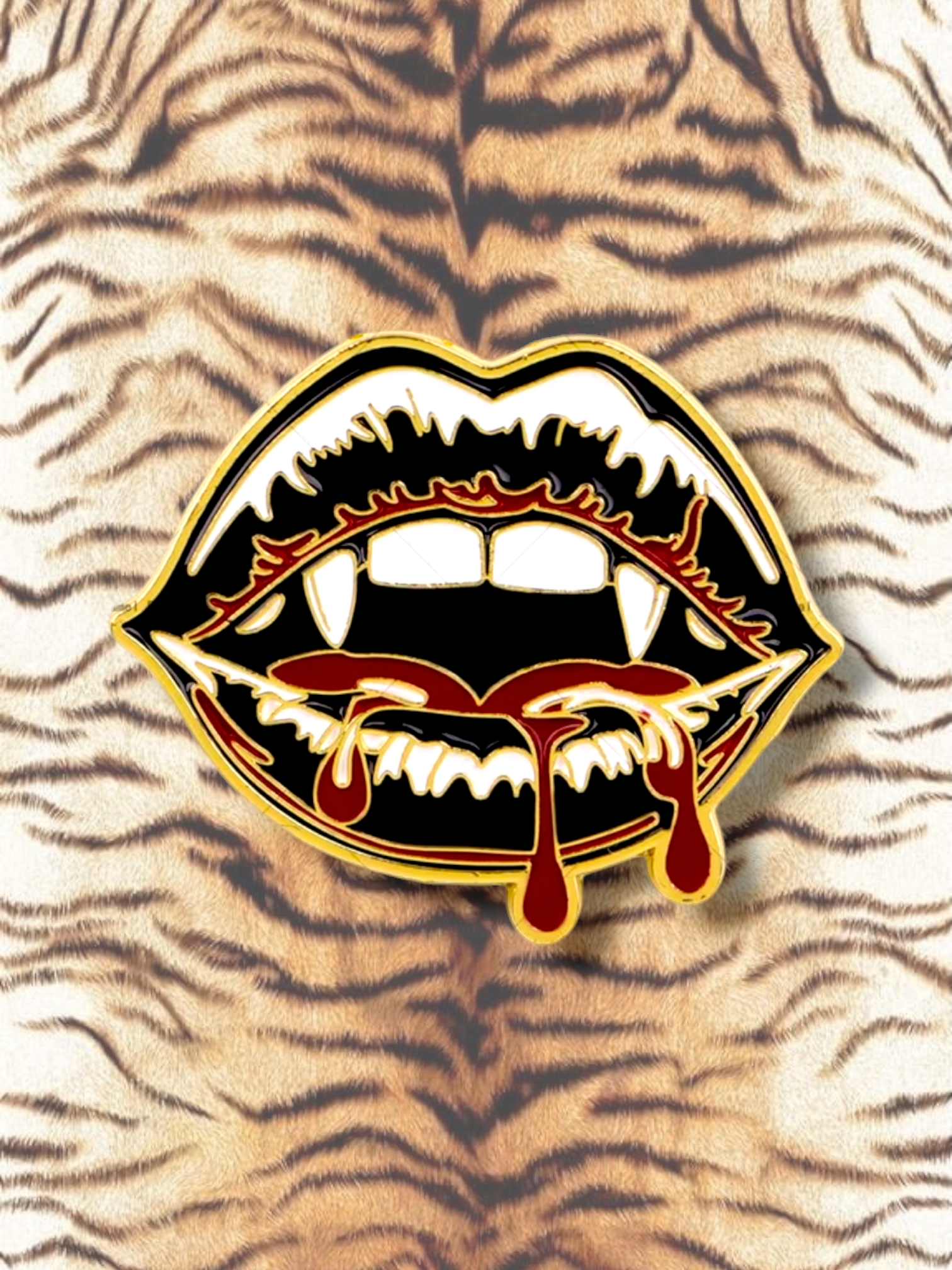 Vampire Lips Pin