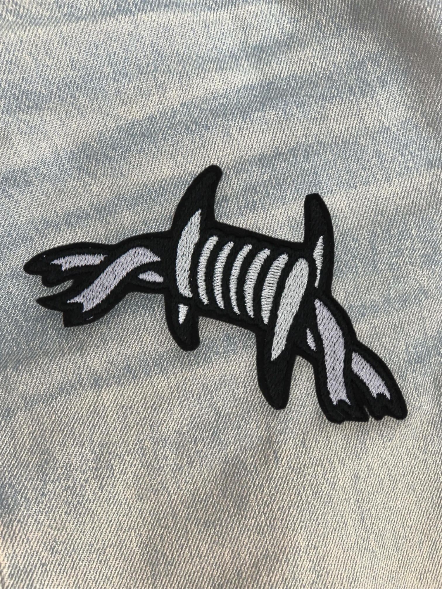 Barbed Wire Iron On Embroidered Patch