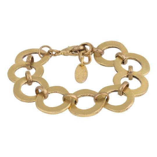 Pulsera de Zamak bañada en oro