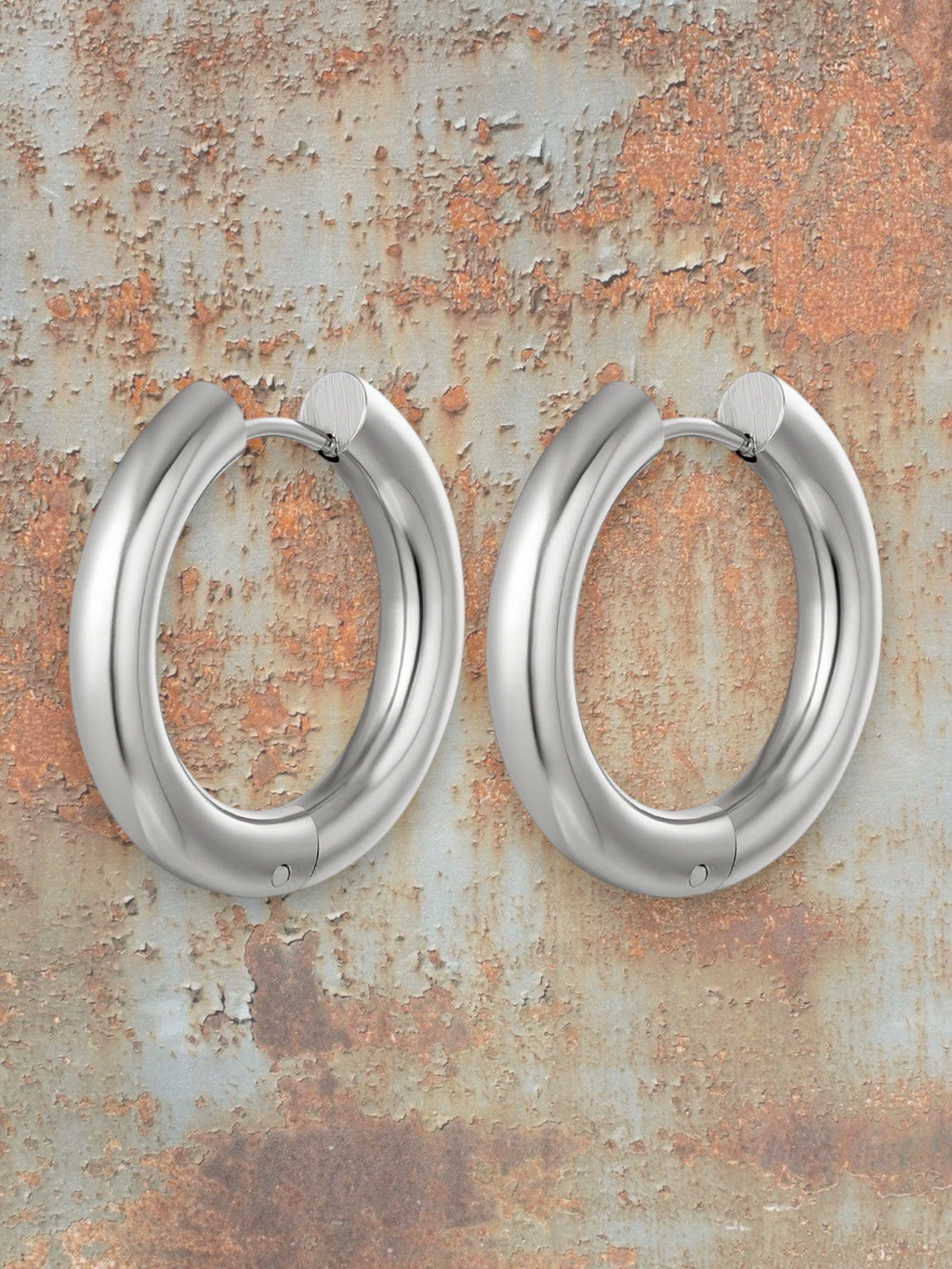 Oorringen zilver groot