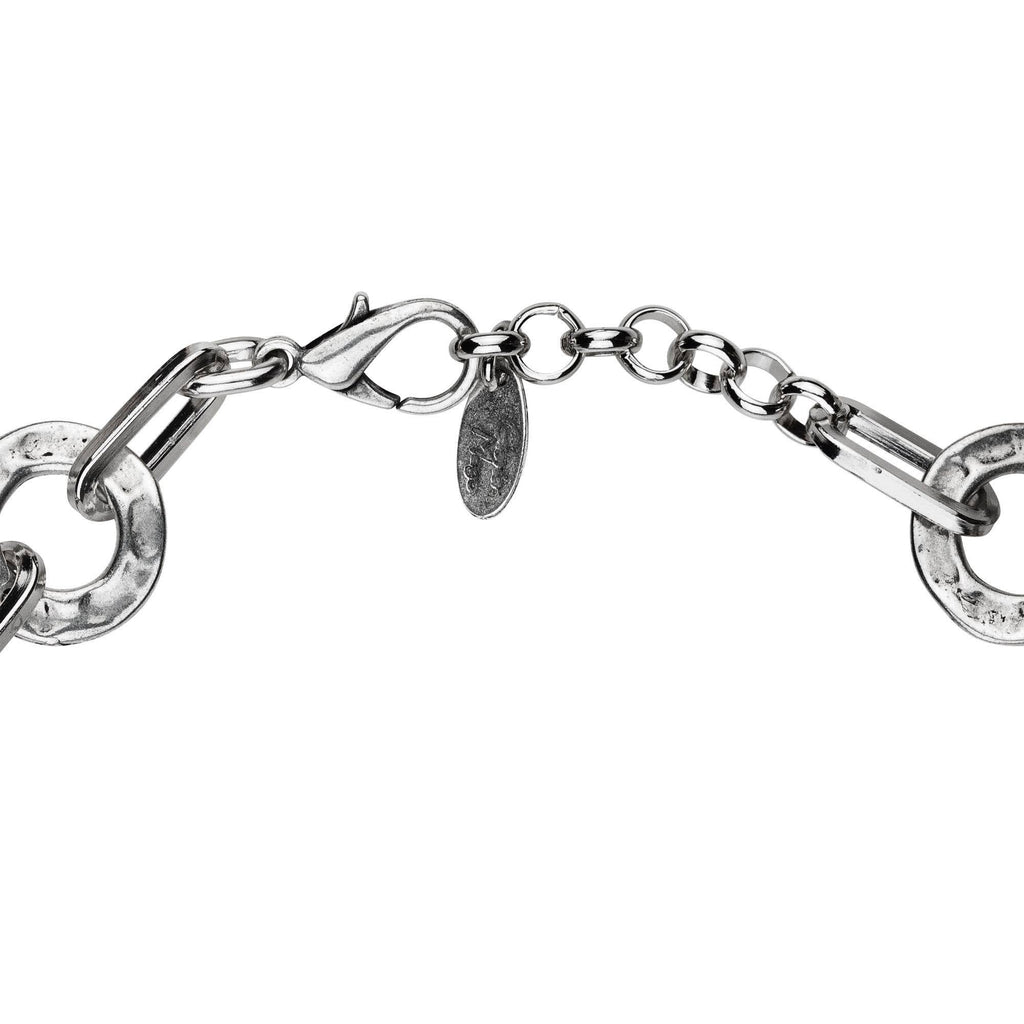 Silver plated choker rings full length 40cm