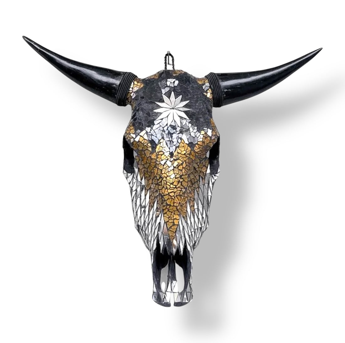 Bull Skull - Glass/Mirror Mosaic