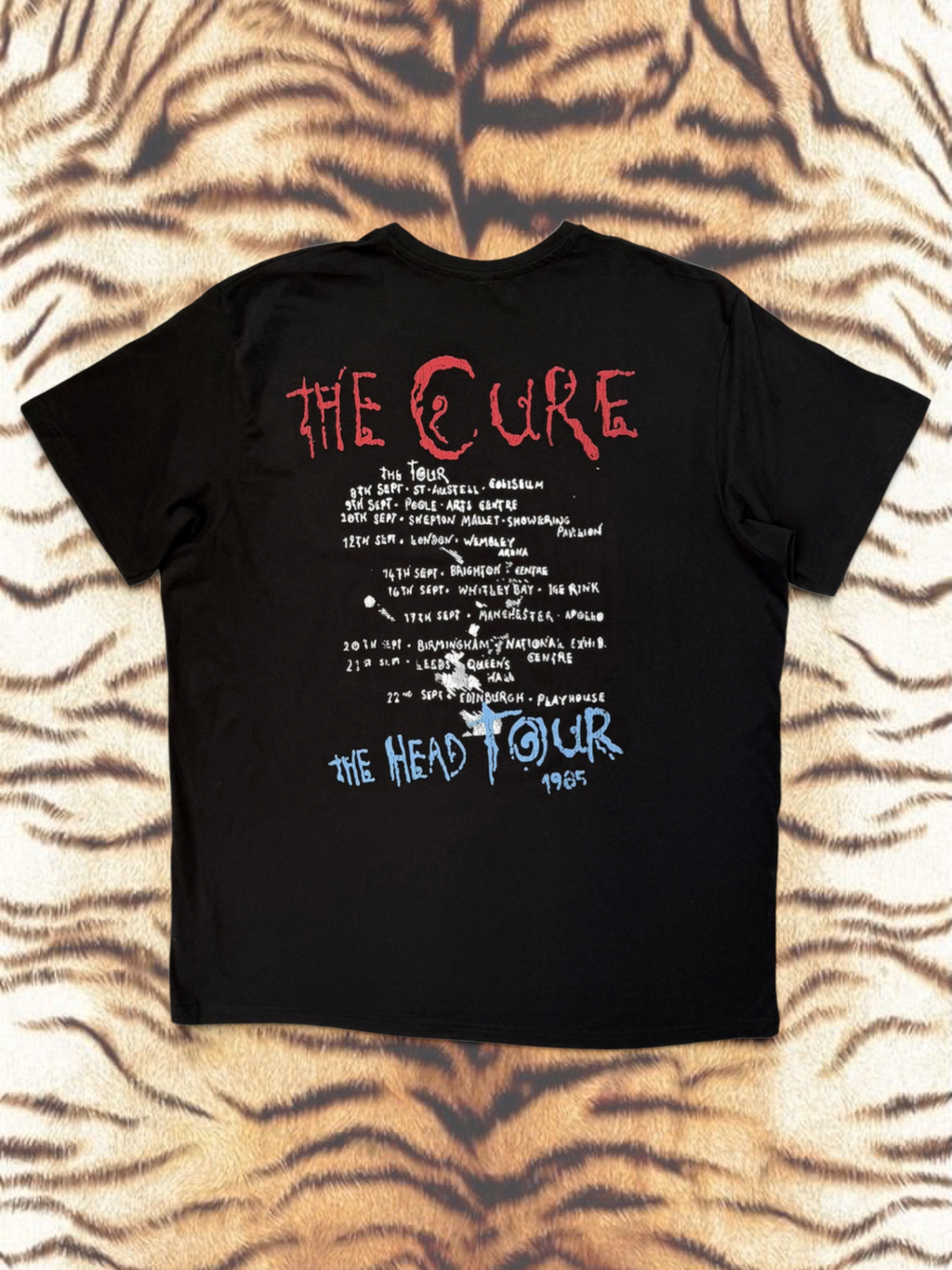 The Cure Premium Carbon T‑Shirt – The Head Tour ’85 (100% Combed Cotton, Premium Soft‑Touch Finish)