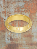 Gouden ring met steentjes