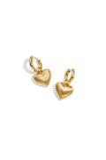 Elegant Gold Heart Drop Earrings for Women