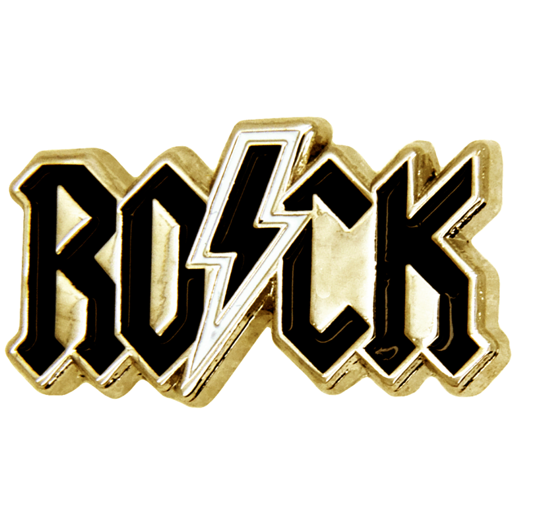 Rock pin gold